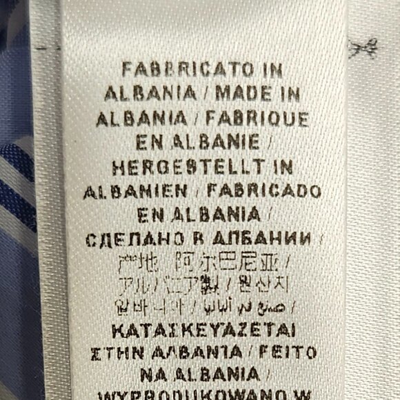 Liu Jo Women's Blue/White Striped Long Sleeved Shirt W/Elastic Knot Look Size 38 - Picture 10 of 12